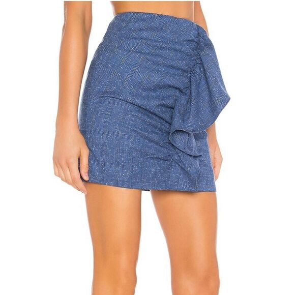 Lovers + Friends Annie Mini Skirt Cobalt - Picture 2 of 10